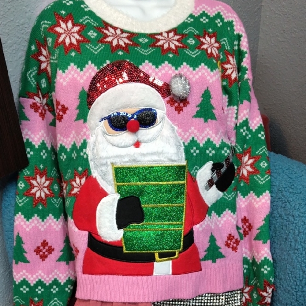 Festive Santa Christmas Sweater